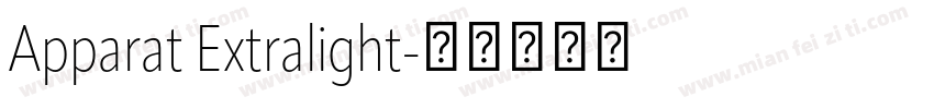 Apparat Extralight字体转换